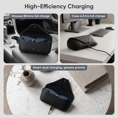 Magnetic Smart AI Glasses Charging Case for RayBan Meta (Gen 1&2) Portable