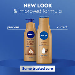 NIVEA Body Lotion Dry Skin, Cocoa Butter Vitamin E, 250ml