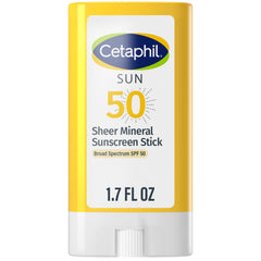 CETAPHIL Sheer Mineral Sunscreen Stick for Face & Body, 0.5oz, 100% Mineral Sunscreen: Zinc Oxide & Titanium Dioxide