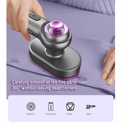 ANTOLEMini Steam Iron for Clothes,180°Rotating Handheld Steam Iron,Portable Steamer Travel Iron,Micro Steam Iron Mini Handheld Garment Steamer Support Dry and Wet Ironing for Home Travel