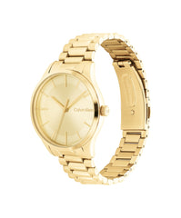 Calvin Klein CK ICONIC Unisex Watch, Analog - Gold / Light Champagne Gold