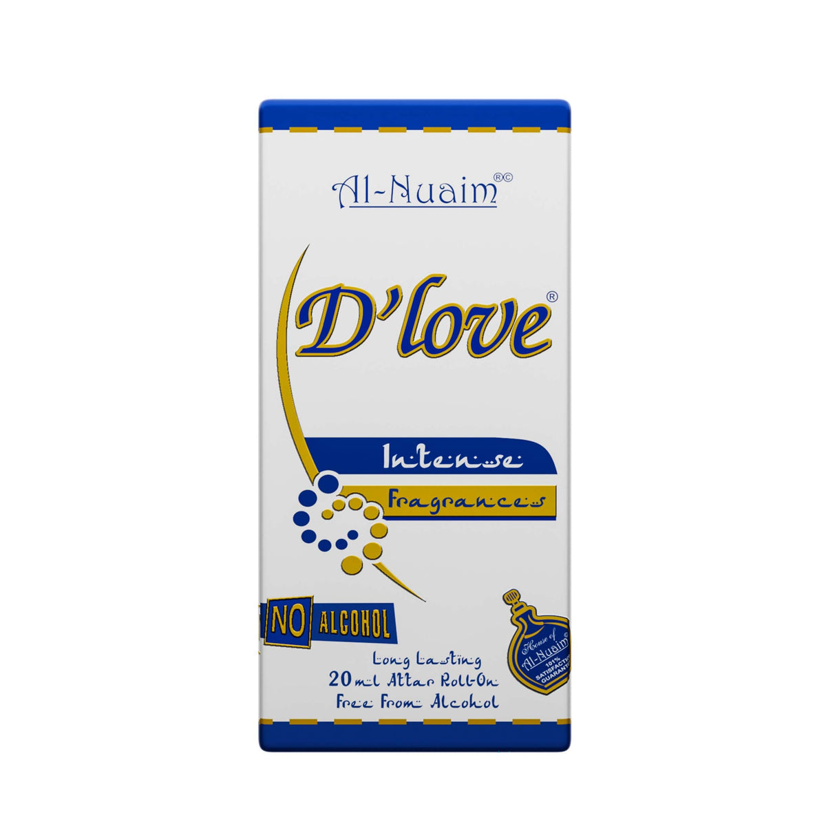 Al-Nuaim D'Love Alcohol Free Attar - 20ml | Exquisite & Long Lasting Fragrance