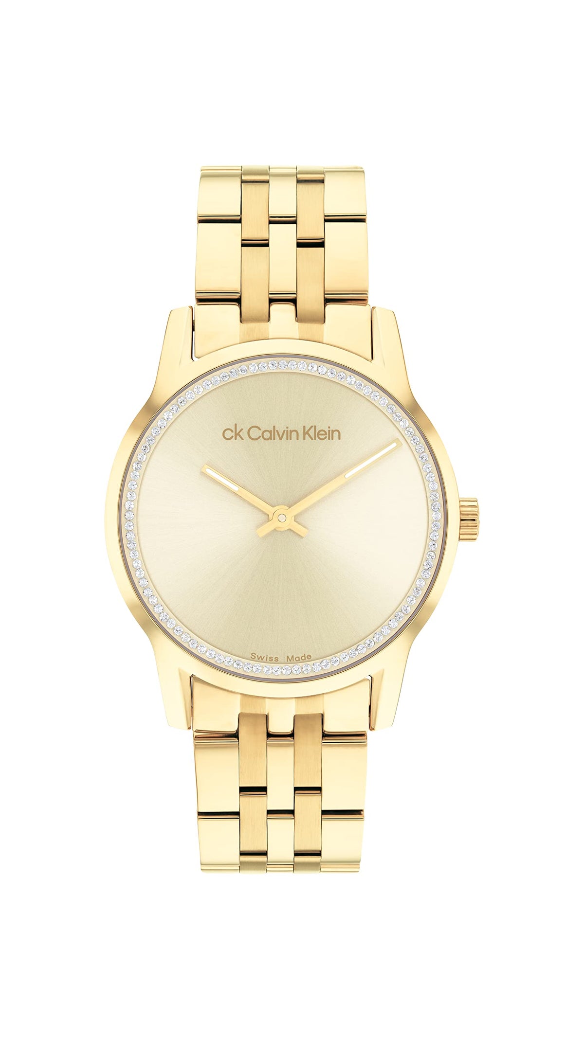 Calvin Klein WOMEN'S QUATRZ IONIC GOLD PLATED STEEL SWISS WATCH - Gold