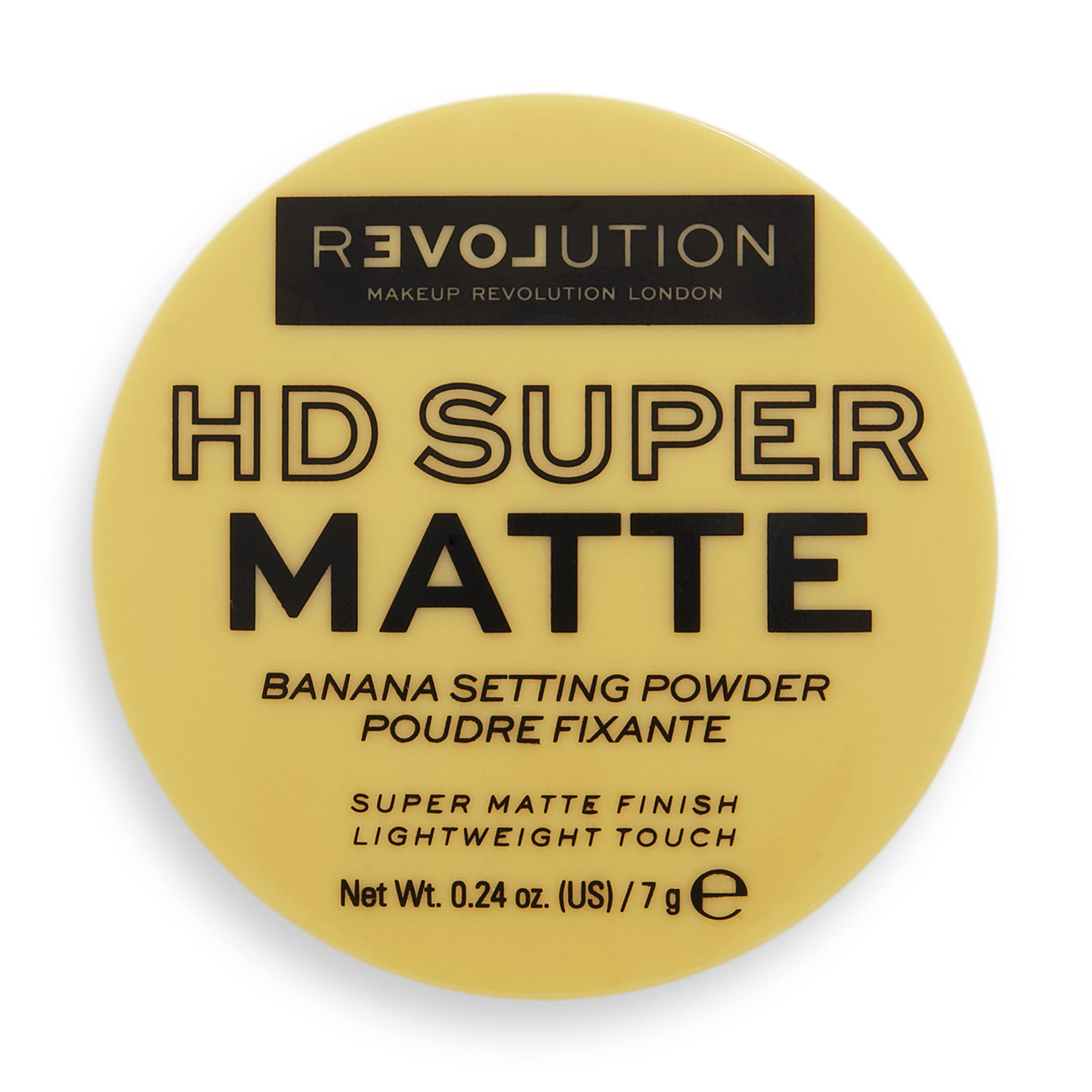 Revolution Relove HD Super Matte Setting Powder 7 g, Banana, Yellow, Pack Of 1