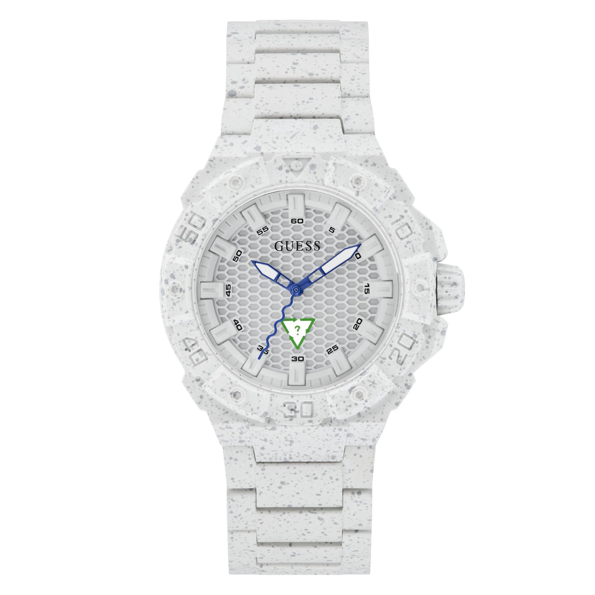 GUESS US Men's White Analog Watch