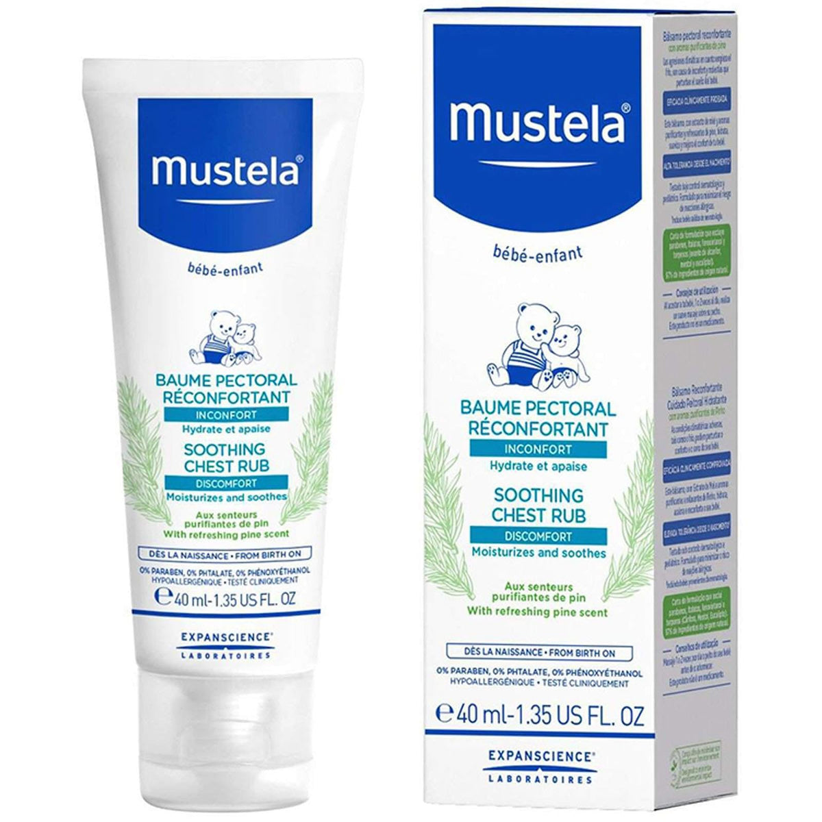 Mustela Soothing Chest Rub, 40 ml