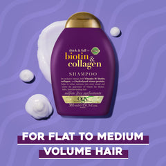 OGX, Shampoo, Thick and Full+ Biotin and Collagen, 385ml packaging may vary