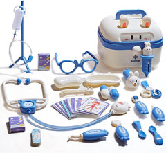 Masroo Doctor Kit for Kids - Pretend Play Educational Doctor Toys, Medical Kit with Stethoscope, Doctor Playset for Dentist Doctor, Role Play Toys for 3 4 5 6 7 8 Years Old Girls & Boys Toddler Gifts