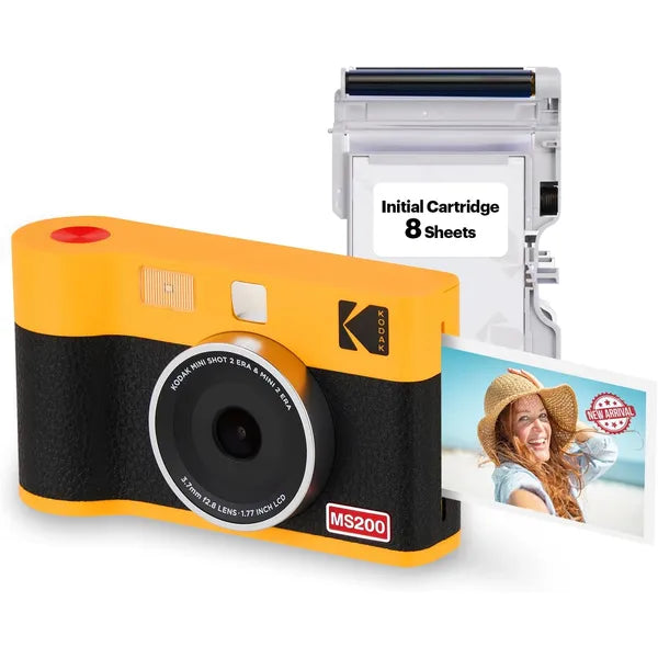 Kodak Mini Shot 2 ERA Instant Camera And Photo Printer (MS200) - Yellow