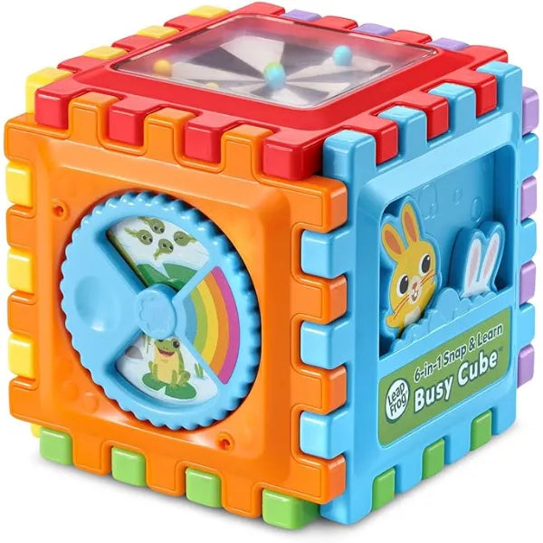 LeapFrog 6 in 1 Snap and Learn Busy Cube Motor Skills Baby Toy
