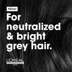 L’Oréal Professionnel | Silver Conditioner | Neutralizes Unwanted Yellow Tones | For Color Treated, White, Silver, & Blonde Hair | With Violet Micro-Pigments | SERIE EXPERT | 200ml