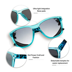 KANASTAL Polarized Sunglasses for Women, Classic Square Mens Sun Glasses, Lightweight Shades for Womens Outdoor 100% UV400 Protection Driving Fishing Golf Outdoor Activities