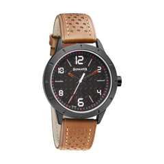 Sonata Nxt Analog Black Dial Men's Watch-NN7137AL02/NP7137AL02