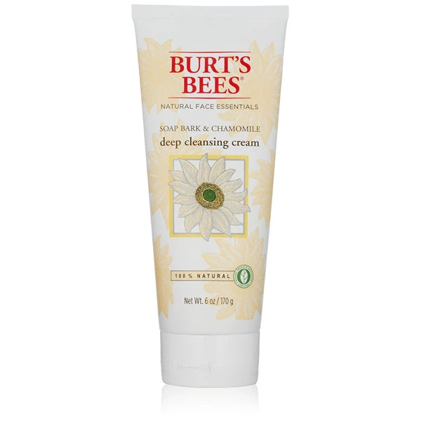 Burt's Bees Soap Bark & Chamomile Deep Cleansing Cream 6 oz (Pack of 2)