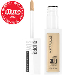 Maybelline Super Stay Liquid Concealer Makeup, Full Coverage Concealer, Up to 30 Hour Wear, Transfer Resistant, Natural Matte Finish, Oil-free, Available in 16 Shades, 22, 0.33 fl oz