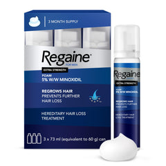 Regaine Men Foam, 5% Minoxidil, Clinically Proven to Stimulate Hair Growth, 60g (Pack of 3)