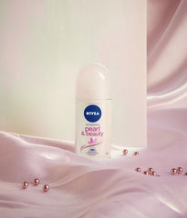 NIVEA Pearl & Beauty Anti-Perspirant Deodorant Roll-On (50ml, Pack of 6)