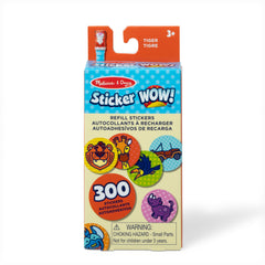 Melissa & Doug Sticker Wow!™ 300+ Refill Stickers for Sticker Stamper Arts and Crafts Fidget Toy Collectibles – Tiger Safari Theme, Assorted (Stickers Only) Removable Stickers, Girls and Boys 3+
