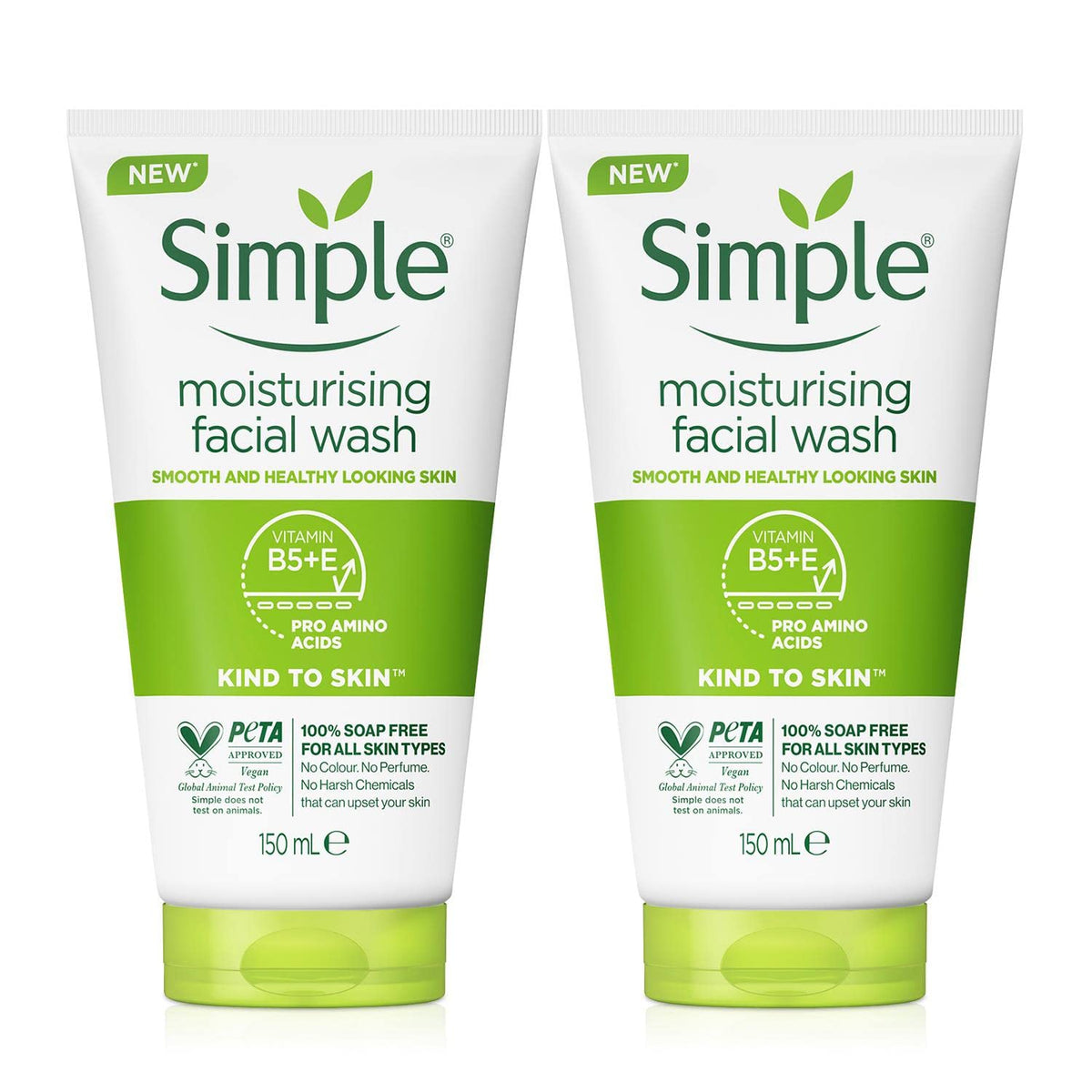 simple Moisturising Facial Wash (150ml, Pack Of 2)