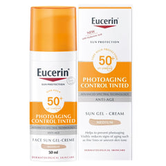 Eucerin Sun Protection Photoaging Control CC Sun Medium Tinted Cream SPF 50+ 50ml - Pack May Vary