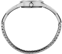 Timex Women's Main Street 25mm Semi Bangle Watch - Silver-Tone