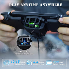 KASTWAVE Wireless Gamepad Controller for iPhone iOS Android Switch PC with Cooling Conduction Plate, Phone Controller Joystick for iPhone, Samsung, LG, Google, Turbo/Macro Function, COD, Diablo