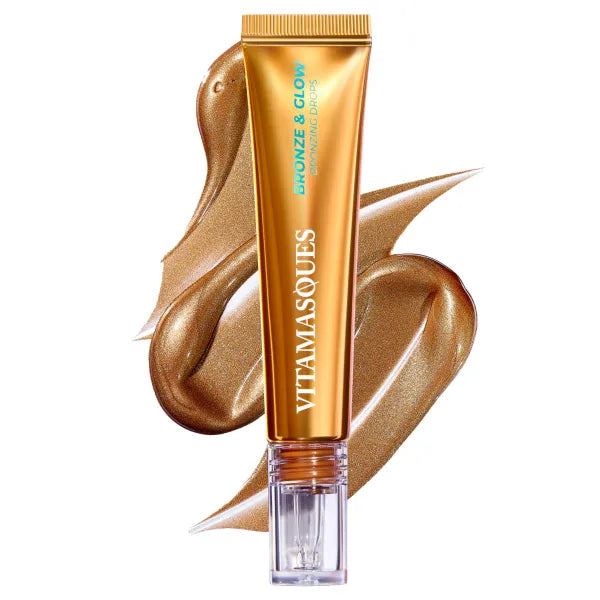 Vitamasques Bronze & Glow Bronzing Drop, Tanning Drops, Bronzing Drops For Face, Clean & Skin-Friendly, Fragrance Free, Dermatologist Tested, Made in Korea