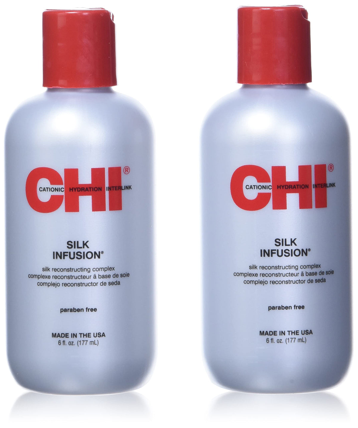 CHI Silk Infusion, White Red, 6 Fl Oz (Pack of 2)