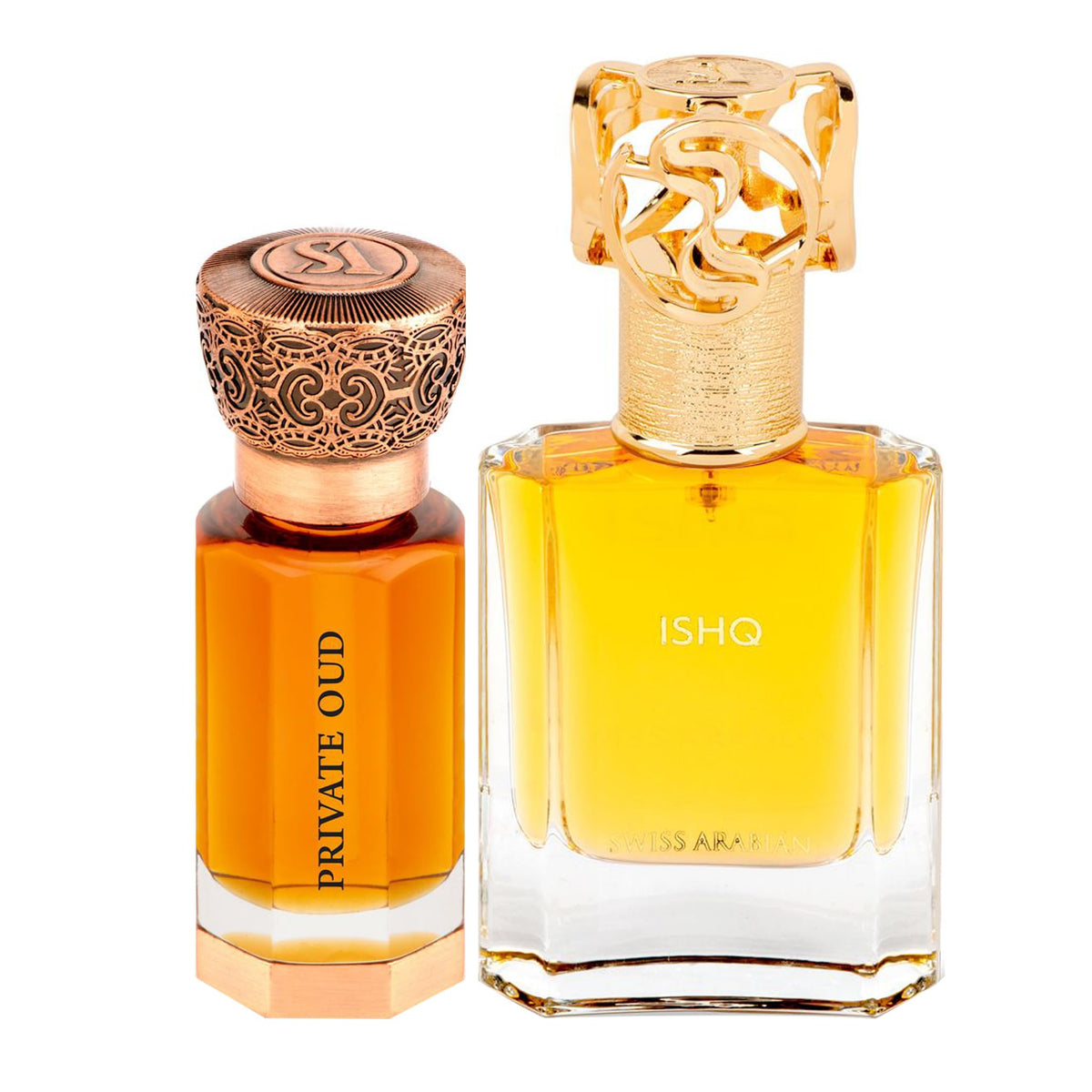 Swiss Arabian Ishq 50ml EDP + Private Oud 12ml CPO