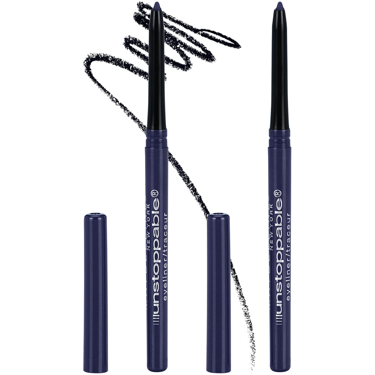 Maybelline Unstoppable Mechanical Eyeliner Pencil Dual Pack, Sapphire, 0.02 oz