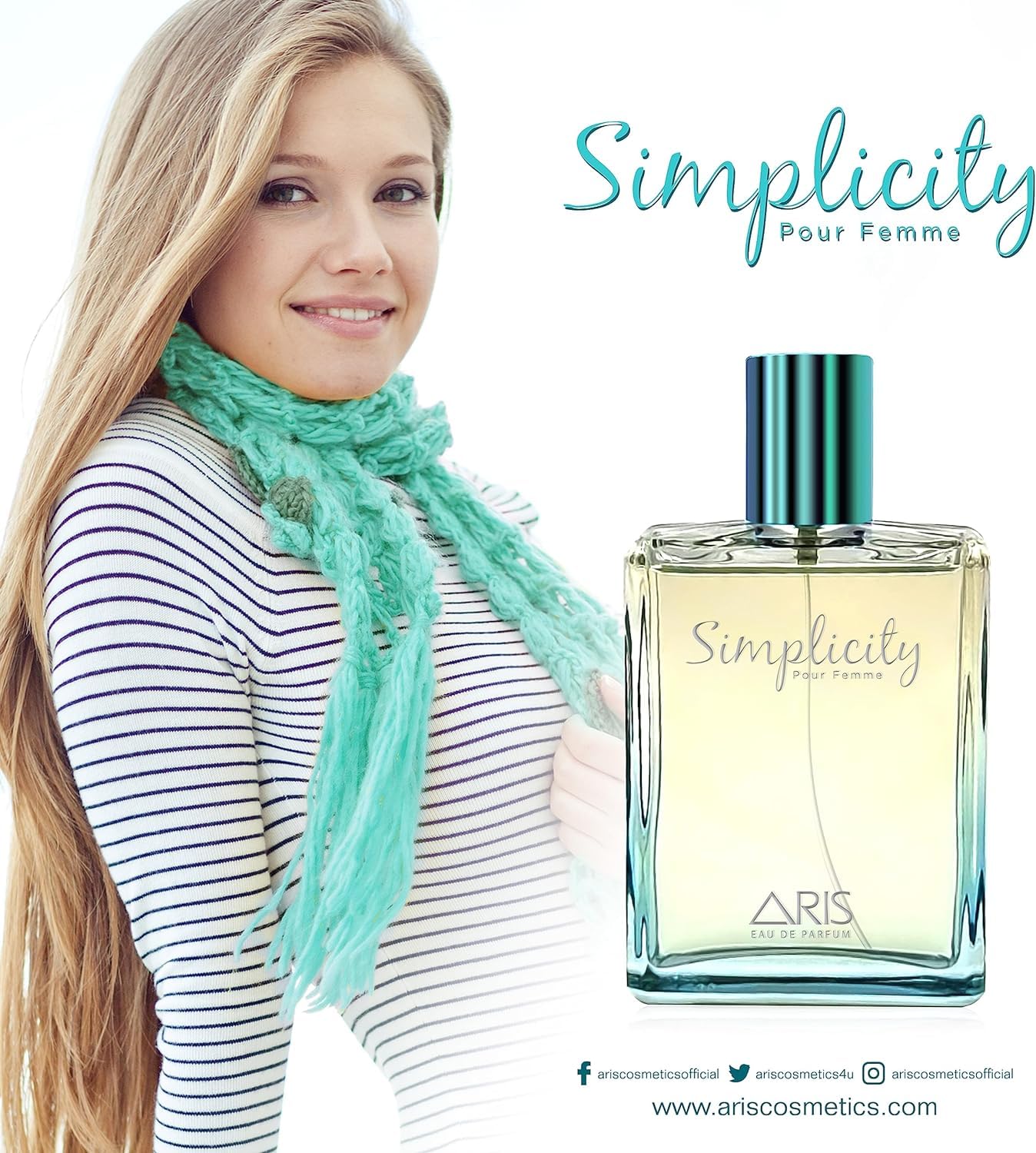 Simplicity by Aris: Eau de Parfum Spray | EDP Women's Fragrance| Cologne for Women | Perfumes for Women | Jasmine and Patchouli Fragrance | Long-lasting Perfume for Women | Travel Size | 100ml