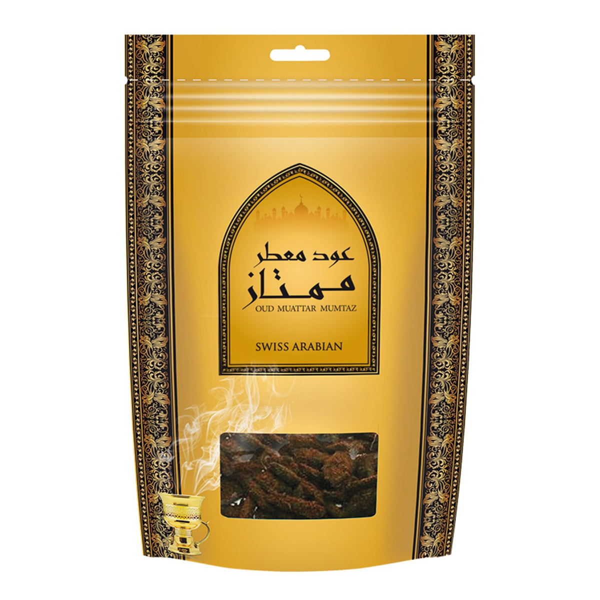 Swiss Arabian Muattar Mumtaz (500g) Oud Bakhoor Incense Chips | Home/Personal Use with Electric or Charcoal Burner (Mabkhara)| Traditional & Long Lasting Middle East Quality Blend | Oudh Perfume