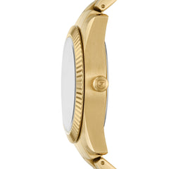 Fossil Women's Scarlette Mini Quartz Stainless Steel Three-Hand Watch, Color: Gold/Gold (Model: ES5338)