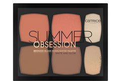 Catrice Summer Obsession Bronzer Blush Highlighter Palette Matte And Glow 010 Sunkissed Breeze