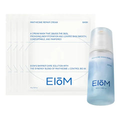 EIOM Pantheome Glow Hydration Bundle – Shake Bubble Serum & Cream Sheet Mask with Panthenol, Ectoin, TECA & Probiotic Care for Dry, Sensitive Skin