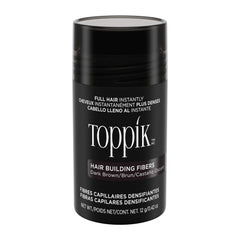 Toppik Hair Building Fibers with Premium Keratin Fibers Conceals Hair Thinning and Hair Loss for Fuller Looking Hair that Gives Completely Natural Look For Men and Women Dark Brown, 12 Grams