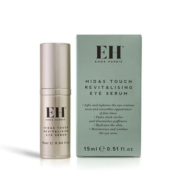 Emma Hardie 15ml Midas Touch Revitalising Eye Serum with Hyaluronic Acid, Visibly Reduces Fine Lines, Puffiness & Dark Circles, Lifting & Strengthening Eye Contour