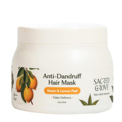 Sacred Grove Anti-Dandruff Pre Shampoo Hair Mask with Neem & Lemon Peel For Itchy & Flaky Scalp | Suited For Men & Women - 200 gms