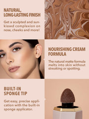 SHEGLAM Sun Sculpt Cool Tint Liquid Contour Pen, Long-Lasting Cream Bronzer Makeup Golden Sun
