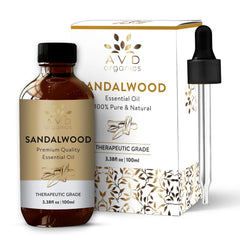 Sandalwood Essential Oil 100ml - Premium Quality Therapeutic Grade for Skin Care & Focus, Woody and Earthy Aroma for Clarity, Diffuser Aromatherapy- 3.38 fl. Oz