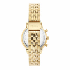 Fossil Women's Neutra Stainless Steel Quartz Chronograph Watch, Gold, One Size, Neutra Chronograph Watch - ES5219