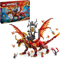 LEGO NINJAGO Source Dragon of Motion Figure Set, Ninja Adventure Toys for Boys & Girls, with 6 Minifigures Incl. Characters Kai & Arin, Dragons Rising Birthday Gift for kids & Teens aged 12 Plus 71822