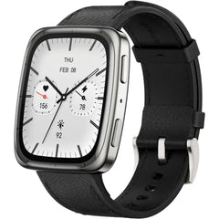 Amazfit Active 2 Square Premium Smart Watch (A2440) - Black Leather