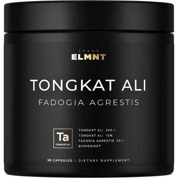 TERRA ELMNT S200x Strength Tongkat Ali for Men 10% Eurycomanone w. 30:1 Fadogia Agrestis