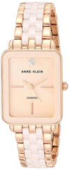 Anne Klein Women's Genuine Diamond Dial Ceramic Bracelet Watch