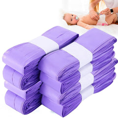 LCHYI 8 Pack Eco-Friendly Nappy Bin Refill Bags, Compatible with Tommee Tippee Twist & Click, Tec, Simplee Sangenic, Baby AngelCare Nappy Diaper Bin Liner Pails Disposal Systems (Purple)