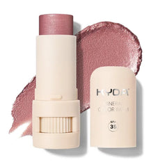 KYDA Mineral Color Balm, Buildable Shimmer Color for Lips and Cheeks, Broad spectrum SPF 35, Natural Shimmer Finish, Lightweight Blendable Creamy, Multiuse Blush Stick, ROSE