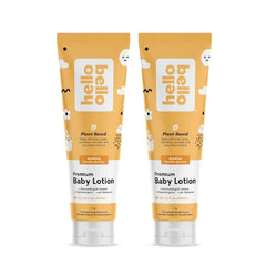 Hello Bello Premium Baby Lotion 17 fl oz (2 Pack) – Vegan, Cruelty-Free, Non-Greasy Moisturizer for Babies & Kids, Vanilla Apricot Scent