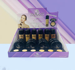 Famina21 Radiant Glow Foundation & Compact Powder Set - 6 Shades of Flawless Perfection