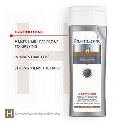 Pharmaceris H-Stimutone Double Action Specialist Shampoo For Hair & Scalp | Delays Greying & Prevents Hair Loss | Restores Natural Hair Colour Without Dyes | 250 Ml